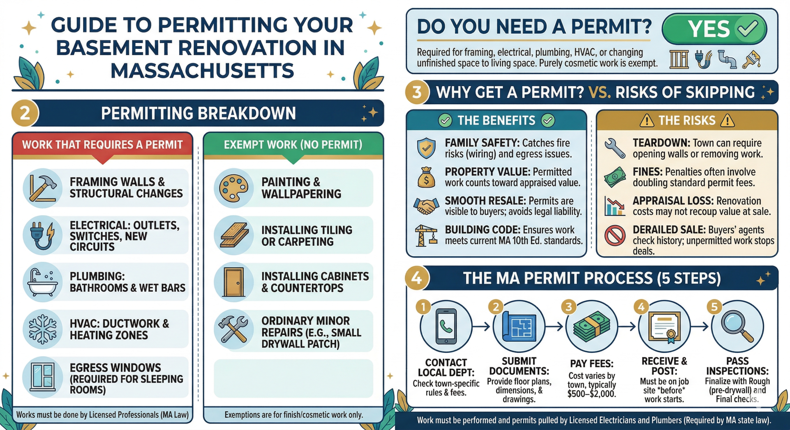 Do You Need a Permit to Finish a Basement in Massachusetts? - RR ...